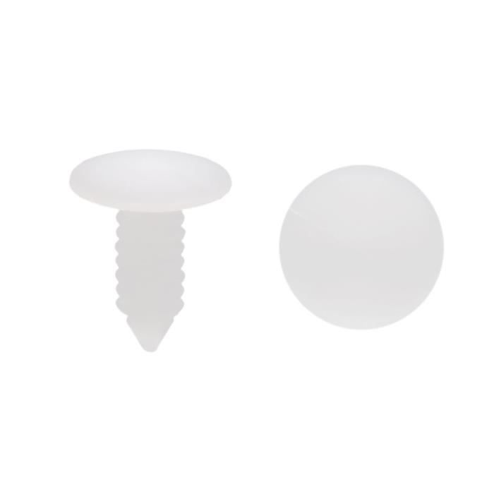 50 Pièces Clips Rivet Plastique 5mm Pour Pare-Chocs Voiture - Fixation Robuste Noir