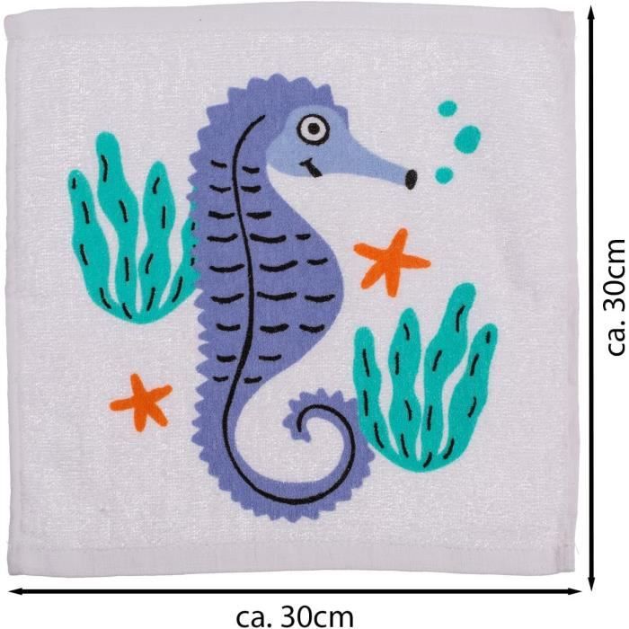 Serviettes Magiques De Noël - Lot De 6, Se Déplient Dans L'eau - Motif Père Noël, 30 Cm - Pour Enfant