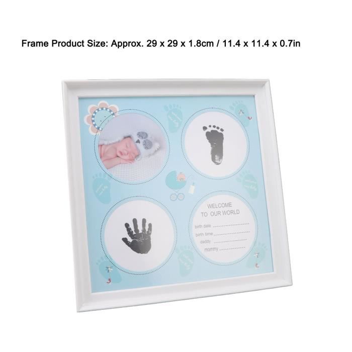 VBESTLIFE Kit d'empreinte de main de bébé Kit d'empreintes de mains de bébé  pour nouveau-nés garçons filles Kit de cadre