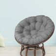 – coussin de chaise en forme d'œuf, , polyvalent, épais, tapis de chaise de jardin, pour salon, robuste Gris foncé-3