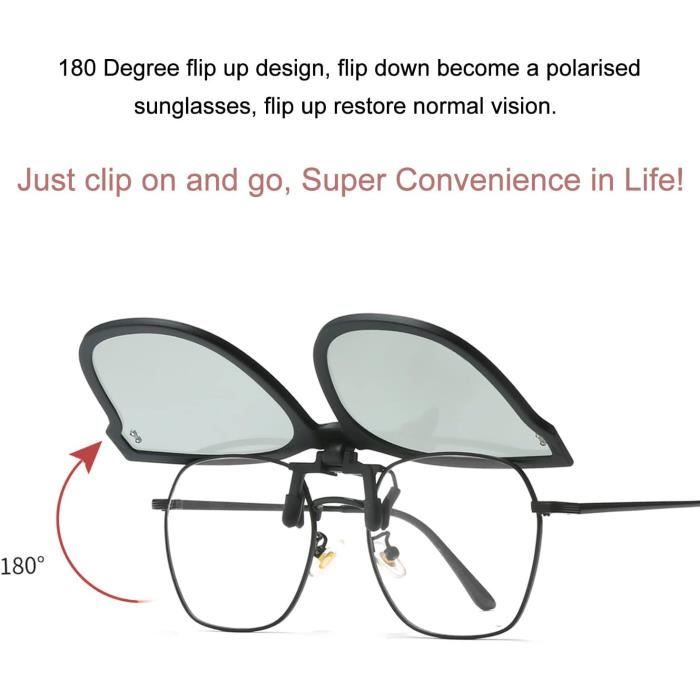 Lunette de soleil hotsell clipsable