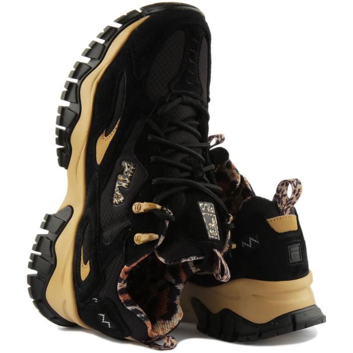 Basket fila noir et doré sales