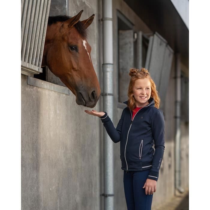 Veste quitation enfant QHP Lieke bleu marine 12 ans