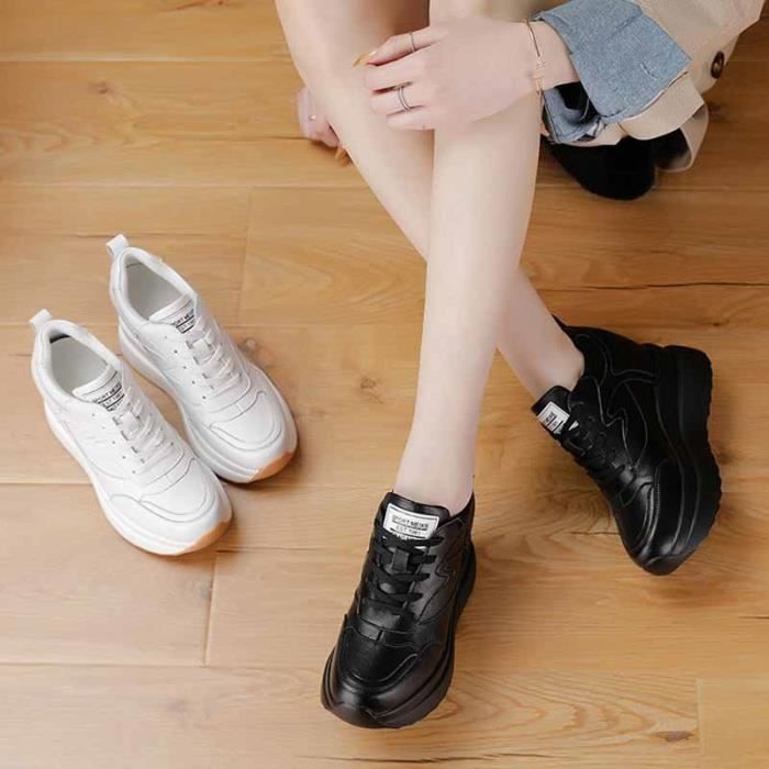 Baskets Semelle Compens e pour Femme ECELEN Chaussure