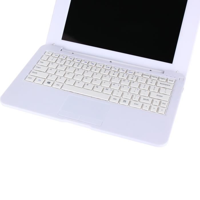 Mini PC Portable Windows 10 Écran 10 2+32 Go WiFi Blanc