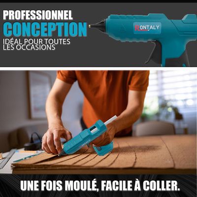 Pistolet à Colle Sans Fil YOFIRDRA 18V – Pour Batterie Makita, Bâtons 11mm, Chauffe Rapide