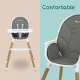 BEBECONFORT AVISTA Chaise haute évolutive, Dès 6 mois jusqu' à 6 ans (30 kg), se transforme en petite chaise enfant, Warm Grey-7