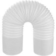 Tuyau d'évacuation pour climatiseur mobile - 150mm x 5m (PP renforcé, armature acier, extensible, rotation gauche)