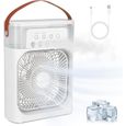 Climatiseur Mobile Portable, Mini Refroidisseur D'air, Ventilateur, Air Cooler fan con 3 Velocità,