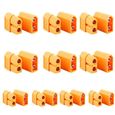 20 Pcs Deans Antiderapant T Connecteur Thermoretractable Tube Male Et Femelle Pour Batterie Rc Esc Jouets Radiocommandes Batteries