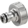 GARDENA Nez de robinet Premium 26/34 –En métal–Système anti-éclaboussure–Installation pour raccordement OGS–Garantie 5ans-0