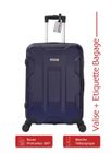 Valise Moyenne Rigide - ADC - 65cm - 4 Roues 360° - 30kg - 65L - Bleu