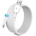 Cable USB de Type C ,Câble USB-C pour USB A,Données Jusqu'à 480 Mbit/s, Blanc, pour iPhone, Android,Longueur 2m,Blanc- TOPESCT