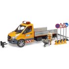 Camion municipal Mercedes Benz Sprinter avec conducteur, accessoires et module son et lumière - Bruder