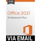 Logiciel - Microsoft - Office 2021 Professionnel Plus - 5 Licences - Téléchargement - PC