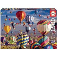Puzzle - EDUCA - 1500 pièces - Montgolfières multicolores