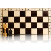 Superbe grand jeu d'échecs incrusté ROYAL 50cm / 20in jeu d'échecs en bois de luxe fabriqué à la main