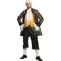 Déguisement baroque homme XL - Noir - Costume baroque pour adulte en polyester