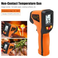Thermomètre Infrarouge Température Pistolet Numérique Sans Contact -50℃~420℃(T400)pour Cuisine Cuisson Aliments Viande Bonbons