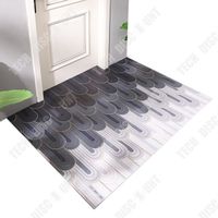TD® Le tapis en cuir d'entrée sans frottement peut être coupé imperméable et antidérapant salon tapis de sol minimaliste moderne
