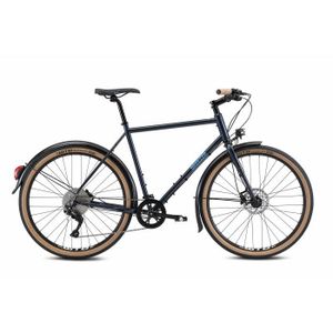 VÉLO DE VILLE - PLAGE Vélo gravel Breezer Doppler Cafe+ 2022 - bleu foncé - Homme - 58 cm - Shimano Deore - 650B WTB STi23