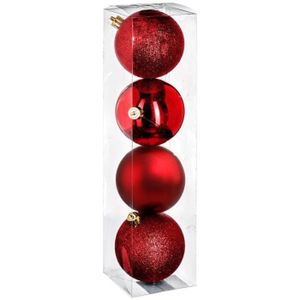 BOULE DE NOËL FEERIC LIGHTS & CHRISTMAS Kit de 4 boules de Noël 