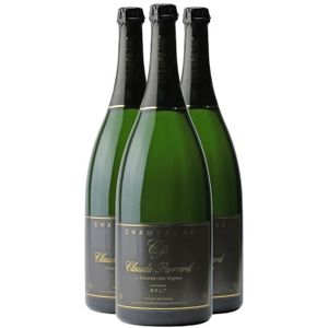 CHAMPAGNE Champagne Brut MAGNUM Blanc - Lot de 3x150cl - Champagne Claude Perrard - Cité Guide Hachette - Cépages Pinot Noir, Pinot Meunier,