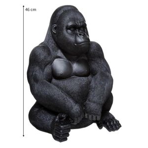 STATUE - STATUETTE Eazy Living Statue Gorille Assis H46 cm