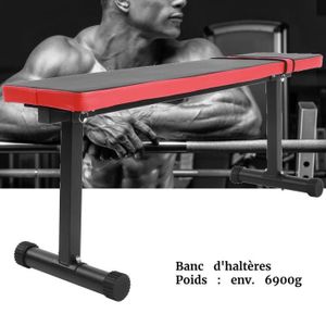 BANC DE MUSCULATION Banc Haltérophilie Plat pour Musculation -  Multi Functional Sit Up Fitness Bench Tabouret De Remise en Forme YUY101