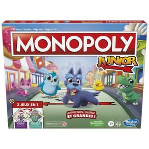 JEU SOCIÉTÉ - PLATEAU Monopoly Junior 2 en 1 - Jeu de société enfant