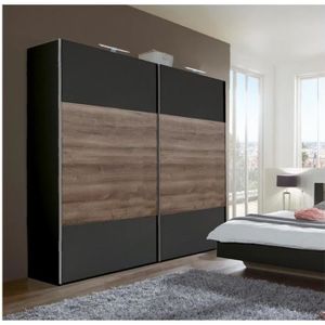 Armoire Porte Coulissante Noir Achat Vente Pas Cher