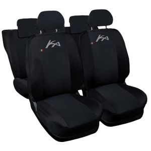 HOUSSE DE SIÈGE Lupex Shop Housses de siège auto compatibles pour Ka Noir Noir