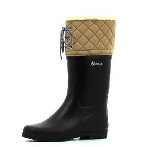 botte pluie fourrée