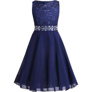 robe bleu enfant
