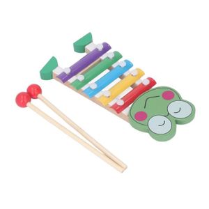 INSTRUMENT DE MUSIQUE Qqmora Xylophone pour enfants Xylophone en bois multicolore pour bébé, instruments de musique à jeux casse-tete Grenouille