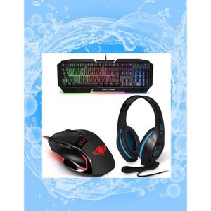 Pack de périphériques gaming - Spirit Of Gamer - PRO-MK5 - Casque + Souris + Clavier - Anti-Ghosting - Mode Play