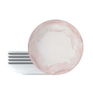 Rosie - Assiette Plate en Porcelaine - 28 cm - Rose - Habitat