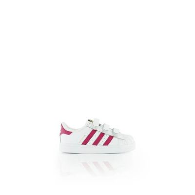 Adidas Superstar cuir Enfant taille 25 Blanc et Rose Cdiscount