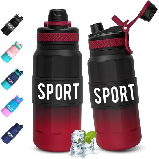 Gourde Enfant 500 Ml Avec Paille - Anti-fuite, Marqueur De Temps, Verrou Sécurité, Pour école Sport Voyage