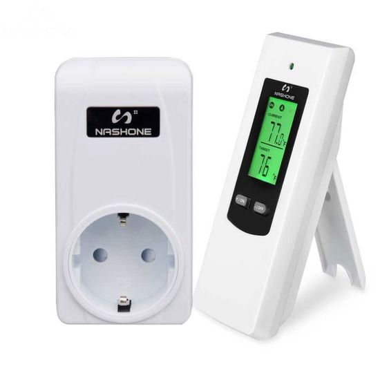 Régulateur D'humidité Avec Prise 230V - Thermostat Numérique écran LCD - Pour Humidificateur/déshumidificateur - Capteur 3m