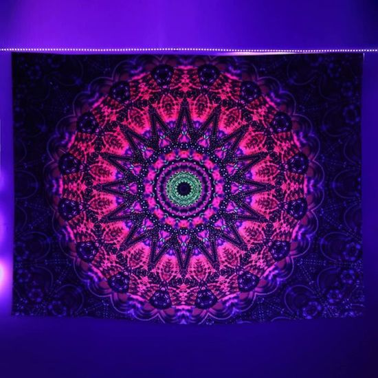Décor Psychédélique Tapisserie Murale Mandala Chakra Ulticool