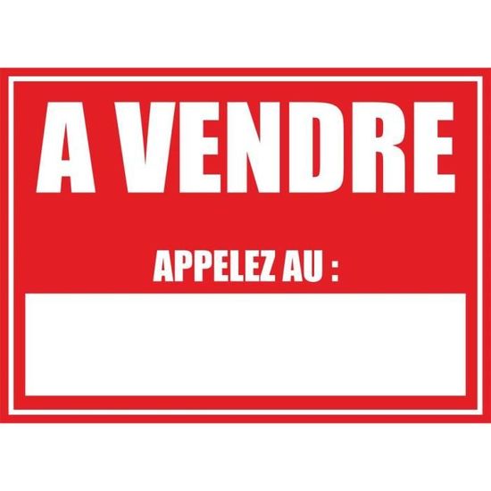 Autocollant panneau maison a vendre appartement