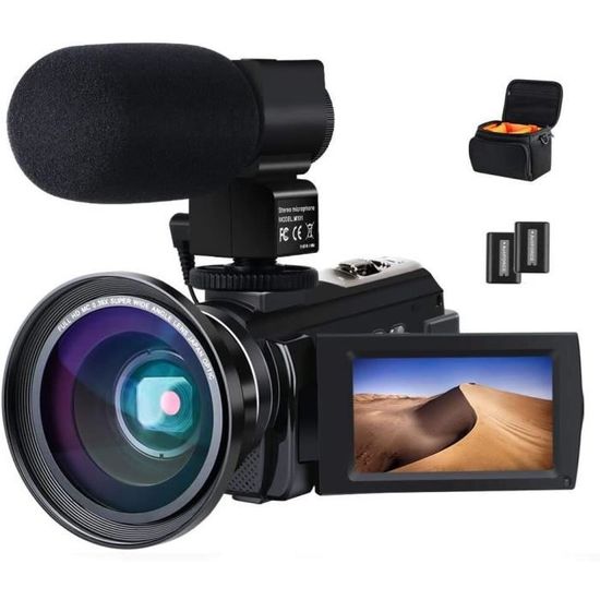 Caméscope 4K ORDRO Avec Vision Nocturne, WiFi Et Kit Vlogging Complet - YouTube, Voyages