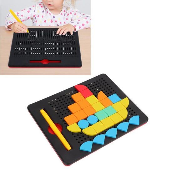 Planche à Dessin Magnétique 2 Pièces Avec Stylo Et Billes - Jeu éducatif Pour Enfants Dès 3 Ans - 8
