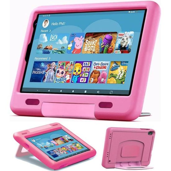 Tablette Enfants 9 Pouces, 8GB RAM 64GB ROM, HD 1280 * 800 IPS Screen, Contrôle Parental,Google Playstore