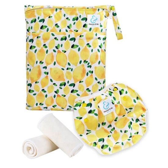 Kit Baignade b b Couche maillot de bain lavable sac