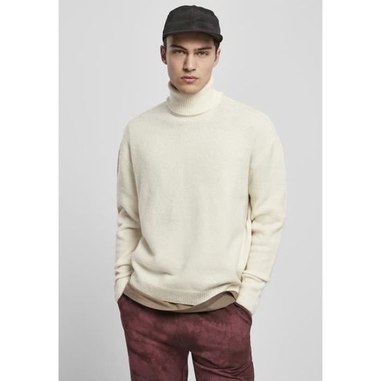 Pull col roulé homme grande taille clearance