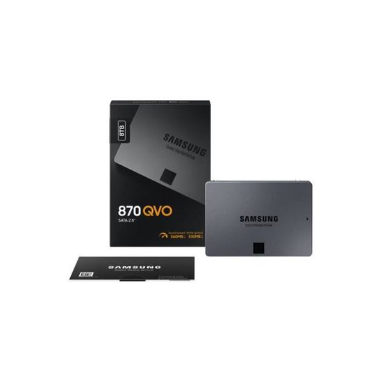 Disque Dur Interne - Samsung 870 QVO SSD 8TB SATA Interne 2.5 MZ ...