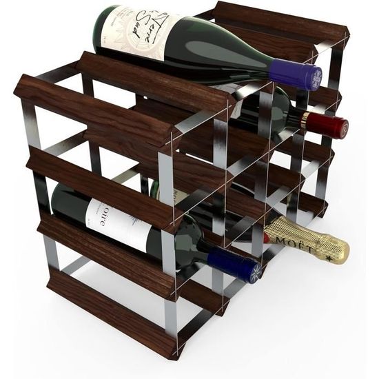 RTA From Samuel Groves Range-bouteilles En Acier Galvanisé Et Sapin