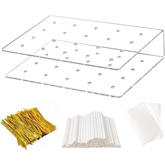 Présentoir À Gâteaux En Bois - Support À Sucettes À 18 Trous Pour Table